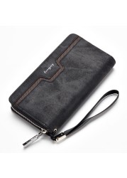 Men's Faux Leather Wallet Casual Pocket New Style Wallet Craft Design Card Holder Detachable Handbag for Men