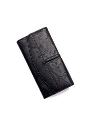 Women's Classic Trifold Wallet Long Wallet PU Leather Phone Bag With Latch Card Bag For Girls High Quality