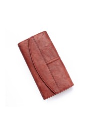 Women's Classic Trifold Wallet Long Wallet PU Leather Phone Bag With Latch Card Bag For Girls High Quality