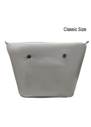 Classic Mini Size Waterproof Solid Canvas Insert Inner Liner Insert Zipper Pocket For Obag O Bag Silicone Handbag Bag