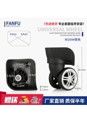 Trolley Luggage Trunk Wheel Accessories Wheel Pulley Password Suitcase Luggage Box Universal Wheel Replacement Repair Part