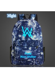 Music DJ Comic Alan Walker Faded Backpack High Quality School Bag Travel Bags For Men And Women