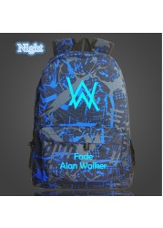 Music DJ Comic Alan Walker Faded Backpack High Quality School Bag Travel Bags For Men And Women