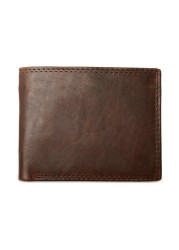 GENODERN New Rfid Bifold Mens Wallets Business Men's Wallet Male With Coin Pocket Portomonee Card Holder Photo Holder Small Wallet
