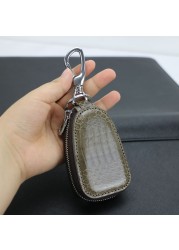 Customized Genuine Snake Leather Car Key Wallet Holder Men Luxury Car Key Ring Unisex Key Holder for Car