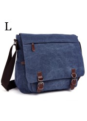 MARKROYAL - Men's Canvas Shoulder Bag, High Quality Laptop Shoulder Bag