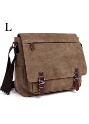 MARKROYAL - Men's Canvas Shoulder Bag, High Quality Laptop Shoulder Bag