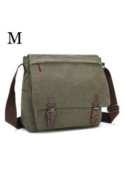 MARKROYAL - Men's Canvas Shoulder Bag, High Quality Laptop Shoulder Bag