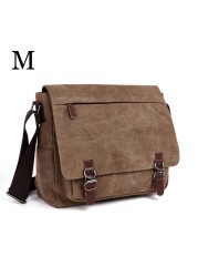 MARKROYAL - Men's Canvas Shoulder Bag, High Quality Laptop Shoulder Bag