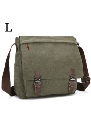 MARKROYAL - Men's Canvas Shoulder Bag, High Quality Laptop Shoulder Bag