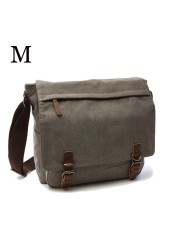 MARKROYAL - Men's Canvas Shoulder Bag, High Quality Laptop Shoulder Bag