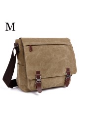 MARKROYAL - Men's Canvas Shoulder Bag, High Quality Laptop Shoulder Bag