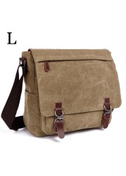 MARKROYAL - Men's Canvas Shoulder Bag, High Quality Laptop Shoulder Bag