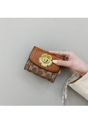 Small Wallets Fashion Brand Leather Wallet Women Ladies Card Bag For Women Clutch Women Female Purse Money Clip Purse Card Holder