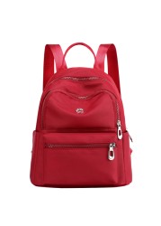 2021 New Designer Nylon Backpack Teenagers Students Solid Color Mochila High School Bag Women Travel Bag Girls Shoulder Bag