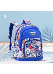 Children's school backpack, waterproof printed school bag for teenagers, boys and girls