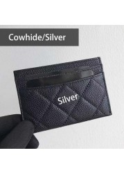 Fast Welivery Luxury Brand High Quality Leather Card Holder Diamond Pattern Unisex Wallet Caviar Sheepskin Classic Coin Purse