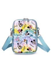 Disney 2022 new fashion girl shoulder messenger bag high quality cartoon girl mobile phone bag large capacity messenger bag