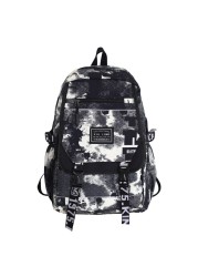 graffiti backpack laptop men canvas school bags teenage large cartoon letters printing backpacks travel bag sac mochila