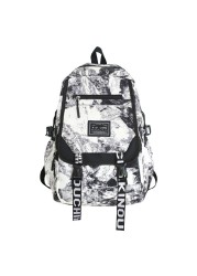 graffiti backpack laptop men canvas school bags teenage large cartoon letters printing backpacks travel bag sac mochila