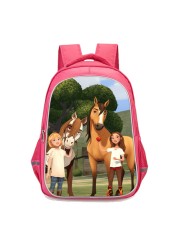 Girls Spirit Riding Casual Print Mochila Escolar School Backpack for Teenage Girls Nylon Waterproof Backpacks Female