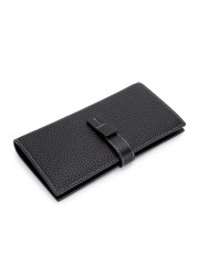 Women Long Wallet Genuine Leather Hasp Large Capacity Ladies Wallets Luxury Designer Wallet Cow Leather Wallet For Women