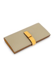 Women Long Wallet Genuine Leather Hasp Large Capacity Ladies Wallets Luxury Designer Wallet Cow Leather Wallet For Women