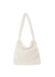 Love Heart Print Bags for Women 2021 Soft Plush Shoulder Bags Female Leopard Pattern Handbag Winter Warm Fluffy Bucket Bags