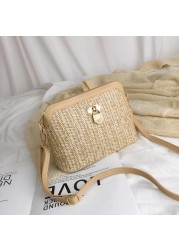 Summer straw bags for women 2021 tassel handmade beach bags raffia rattan woven handbags female holiday crossbody bags clutch