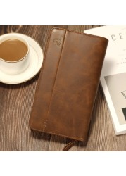 Stylish Wallet Men Long Wallet Coin Purse Men's Passport Bag Credit Card Holder Multifunction Creative Mobile Wallets