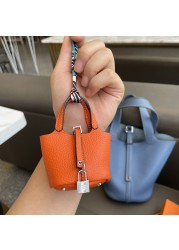 Luxury Designer Genuine Leather Bag Accessories Charms Handbag Pendant Genuine Leather Ladies Bag Divination Accessories Trinket Gifts