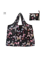 Thickened Folding Shopping Storage Bag Large Capacity Reusable Grocery Bag Eco-friendly Supermarket Waterproof Shoulder Bag