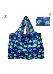 Thickened Folding Shopping Storage Bag Large Capacity Reusable Grocery Bag Eco-friendly Supermarket Waterproof Shoulder Bag