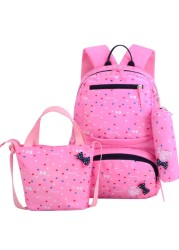 3pcs/set Printing School Bags Backpacks Schoolbag Fashion Kids Lovely Backpack for Children School Bag for Girls School Bag Student Mochila