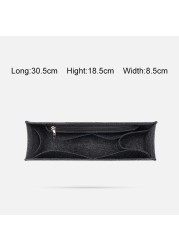 For Woody Tote Inner Storage Bag, Purse Organizer Insert, Felt Makeup Linner Bags Zipper, Women's Luxury Handbag Tote Shaper