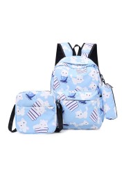 3pcs/set High School Bags For Women 2021 Boys Single Shoulder Bag Male Large Bags Student Travel Backpack Men School Backpack mochila