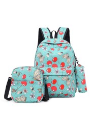 3pcs/set High School Bags For Women 2021 Boys Single Shoulder Bag Male Large Bags Student Travel Backpack Men School Backpack mochila