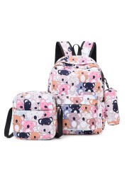 3pcs/set High School Bags For Women 2021 Boys Single Shoulder Bag Male Large Bags Student Travel Backpack Men School Backpack mochila