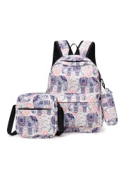 3pcs/set High School Bags For Women 2021 Boys Single Shoulder Bag Male Large Bags Student Travel Backpack Men School Backpack mochila