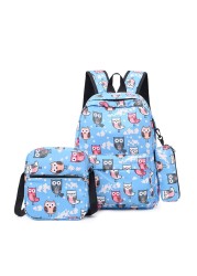 3pcs/set High School Bags For Women 2021 Boys Single Shoulder Bag Male Large Bags Student Travel Backpack Men School Backpack mochila