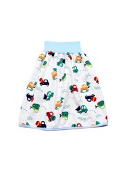 Prevent Baby Bedwetting Pure Cotton Baby Skirt To Prevent Urine Leakage 2 in 1 Toilet Learning Pants Reusable Washable Skirts