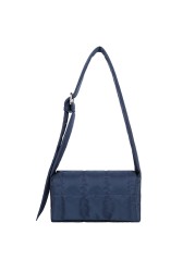 Fashion Vertical Square Shoulder Bag Retro Bag Padded Handbag Winter Warm Tote Bag Small Flap Tote Handbag