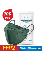 10-100pcs Health Approved FFP2 Masks KN95 Mascarillas CE Breathing Filter Fish Mask Protective ffp2mask Reusable Face Mask