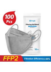 10-100pcs Health Approved FFP2 Masks KN95 Mascarillas CE Breathing Filter Fish Mask Protective ffp2mask Reusable Face Mask