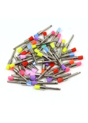 100pcs Colorful Toothbrush Bowl Latch Type Nylon for Dental Polishing Ra Shank for Teeth Cleaning