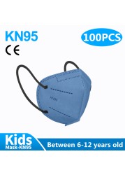 6-12 years old kids cubrebocas kn95 mascarillas ninos ffp2 mascarilla fpp2 homology ada infantil kn 95 security protection mask