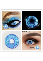 Amara Colored Contact Lenses For Eyes Anime Cosplay Colored Lenses Blue Purple Multicolor Contact Lenses Makeup Beauty