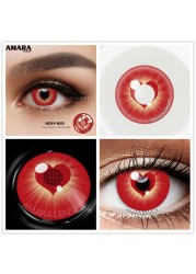 Amara Colored Contact Lenses For Eyes Anime Cosplay Colored Lenses Blue Purple Multicolor Contact Lenses Makeup Beauty