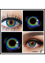 Amara Colored Contact Lenses For Eyes Anime Cosplay Colored Lenses Blue Purple Multicolor Contact Lenses Makeup Beauty