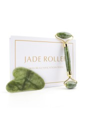 Natural Facial Massager Gua Sha Scraper Double Headed Jade Roller Jade Roller Skin Care Rose Quartz Face Massager Face Lifting Health Beauty Tools